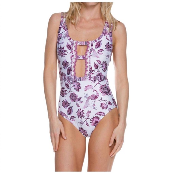 BECCA Other - BECCA Sample Piece Tahiti Floral One-Piece Swimsuit Women's Size Small